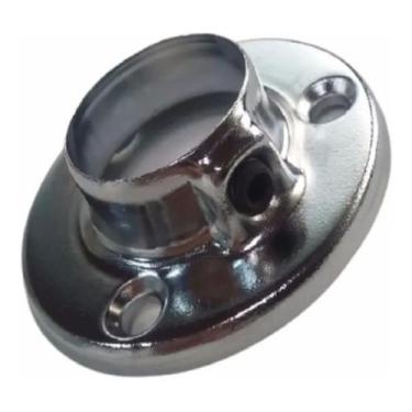 Imagem de Suporte Trava Para Tubo Cabideiro Redondo 25mm 10un C1109 - comercial