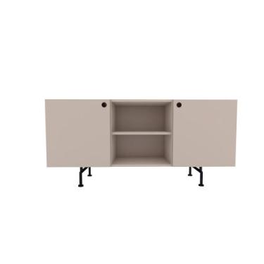 Imagem de Rack Tube 2 portas 1 Nicho 1320x620x420 - Kolla Mobília, Sal Rosa -  M