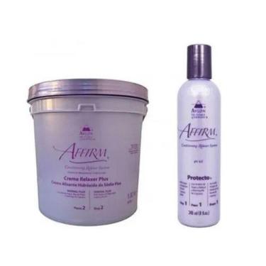 Imagem de Alisante Avlon Hidróxido Sódio Normal 1.8kg E Protecto 120ml