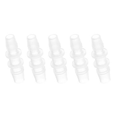 Imagem de PATIKIL Encaixe de mangueira de plástico de 3/20.3 cm x 5/40.6 cm, 5 peças de conectores de tubulação a granel União adaptador de junta de emenda para aquário combustível gás líquido ar