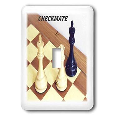 Imagem de 3dRose lsp_41707_Peças de xadrez de 2,54 cm com interruptor de interruptor único de xeque-mate