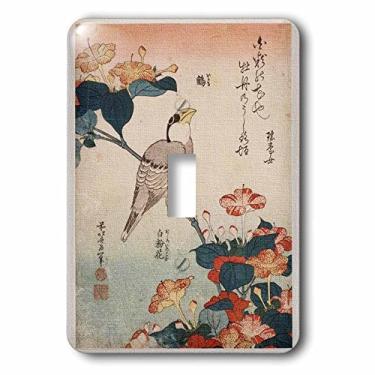 Imagem de 3dRose LSP_245162_1 Imagem de Hokusai Bico de pintura japonesa e interruptor de botão único Mirabillis