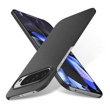 Imagem de Bastmei Para Google Pixel 9 Pro XL - Capa ultrafina minimalista ultraleve com proteção para câmera (preto cascalho)