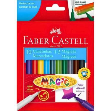 Imagem de Canetinha Hidrográfica Magic 10 Cores + 2 Faber Castell