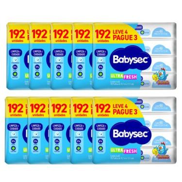 Imagem de Kit 10 Toalhas Umedecida Babysec Galinha Pintadinha Com 192 Unidades