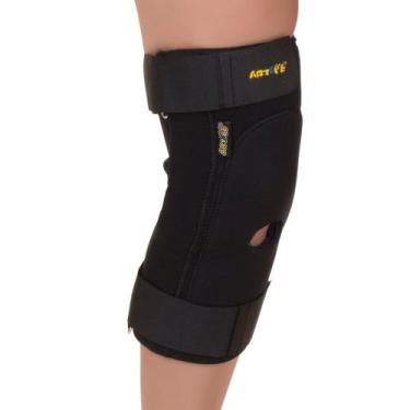 Imagem de Joelheira Articulada Ortopédica Em Neoprene Bilateral Preto - Artipé, 