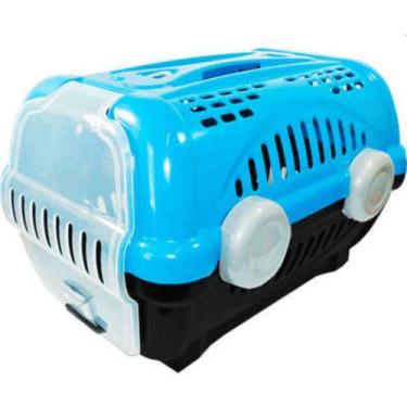 Imagem de Caixa de Transporte Furacão Pet Luxo Tamanho 1 - Azul - Furacao Pet, A