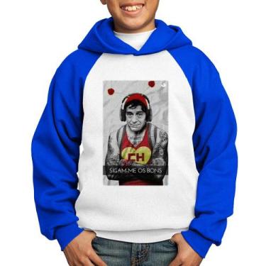 Imagem de Moletom Infantil Sigam-me os bons - Foca na Moda, Branco, Azul, 8