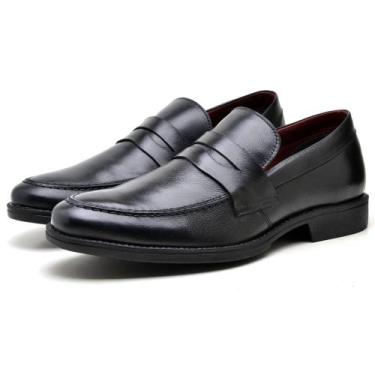 Imagem de Sapato loafer masculino de couro. modelo 9400 - KAUANY CALÇADOS, Preto