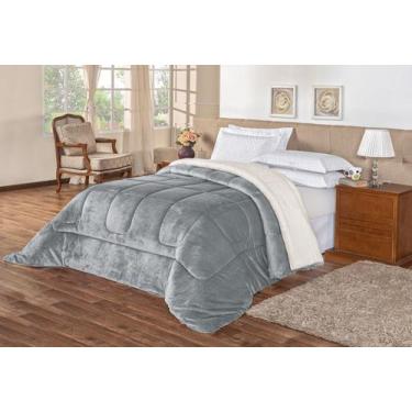 Imagem de Cobertor dupla face queen especial tipo coberdrom pele de carneiro 2,4