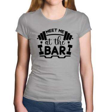 Imagem de Baby Look Algodão Meet Me At The Bar - Foca na Moda, Cinza, M