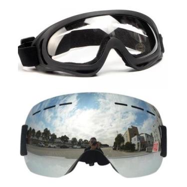 Imagem de Kit 2 Óculos Esportivo Ski Snowboard Jetski Utv Proteção Uv - PENDULAR