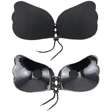 Imagem de Sutiã Adesivo Redondo de Tecido Preto - PUSH UP  - BCS, gg