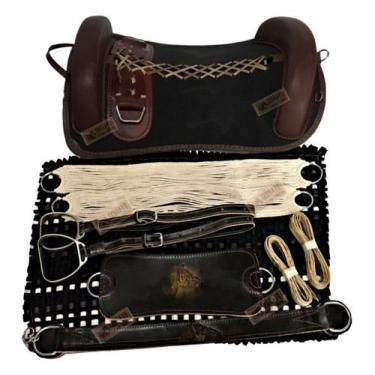 Imagem de 10x peças Montaria Completa Sela Basto Cavalo Crioulo - SELARIA SERRAN