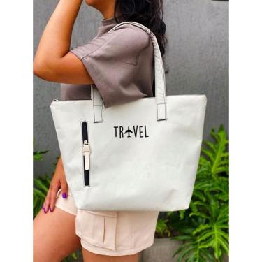 Imagem de Bolsa Shopper Nylon TRAVEL de Ombro Clean Esportiva Academia Bags Gym 