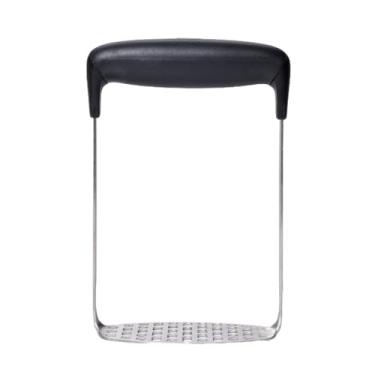 Imagem de OXO Good Grips – Espremedor de batata liso de aço inoxidável, preto/prata