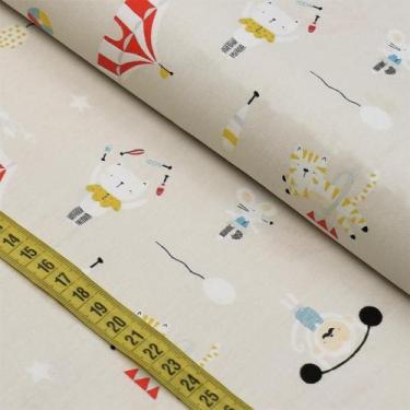 Imagem de Tecido Estampado Para Patchwork - Respeitáve Público : Malabarista Fun