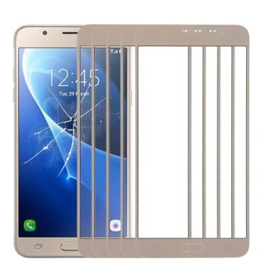 Imagem de HONGYAN Peças de substituição de telefone celular 10 pcs Lente de vidro externo da tela frontal para Samsung Galaxy J7, J710F, J710FN, J710M / MN, J7108 Acessórios telefônicos