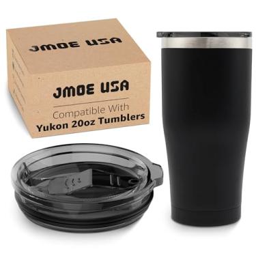 Imagem de Jmoe USA Tampa de substituição para copo Freedom de 600 ml Yukon | Design de tampa deslizante | Design 100% à prova de vazamento | Feito de plástico Tritan livre de BPA | Pode ser lavado na