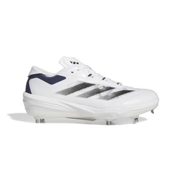 Imagem de adidas Tênis de beisebol masculino Adizero Impact, Branco/preto/azul marinho, 37