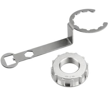 Imagem de AGUNION Conjunto de chave de remoção 002963 e porca de trava 012008 para liquidificador Waring CB6 CB10 CB15 Etc (1 conjunto)