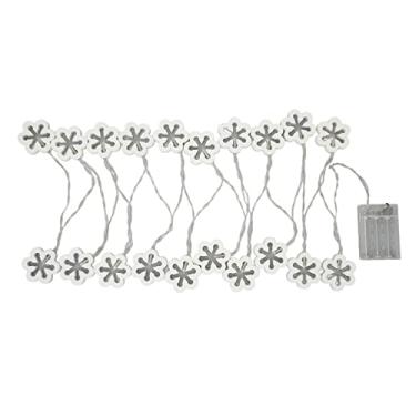 Imagem de Lâmpada de corda de 20 LEDs, flor branca quente, fio de cobre, luzes decorativas de fadas, luzes de corda alimentadas por bateria, luzes decorativas para casa, festival, festa,