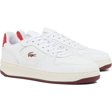 Imagem de Lacoste Conjunto de tênis masculino L001, Branco/vermelho, 40