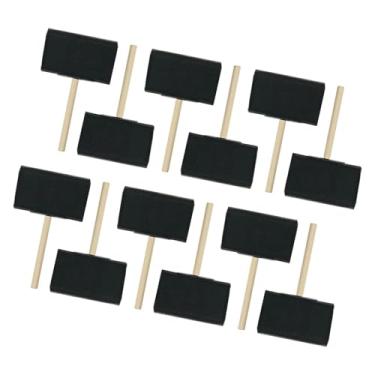 Imagem de Fancyes Esponjas de pintura infantil, pincéis de espuma, arte artesanal, kit de pincéis portáteis reutilizáveis ​​com cabo de madeira para vernizes, meninos e, 10cm