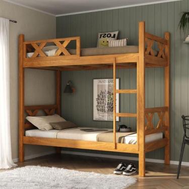 Imagem de Beliche em Madeira Maciça X Móveis Nathalia - Moveis Nathalia, Mogno M