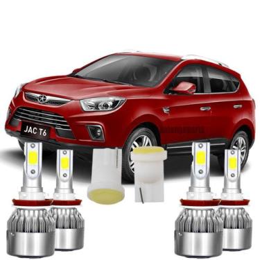 Imagem de Kit Lâmpadas Led Jac T5 T6 T8 Luz Alta Baixa 6000k - IMP