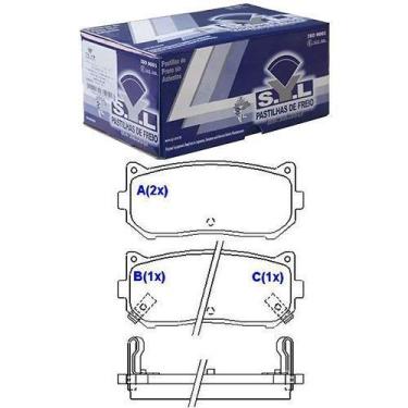 Imagem de Pastilha De Freio Traseira - Sistema Sumitomo - CLARUS 96 / SHUMA 01 -