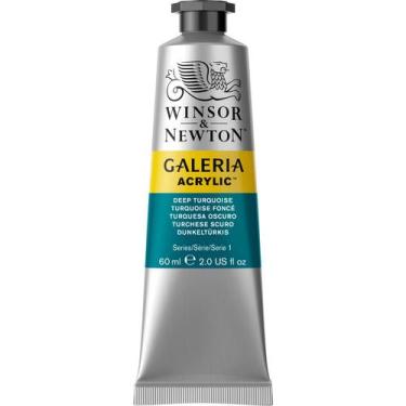 Imagem de Tinta Acrílica Galeria Winsor Newton 60ml 232 Deep Turquoise - Winsor 