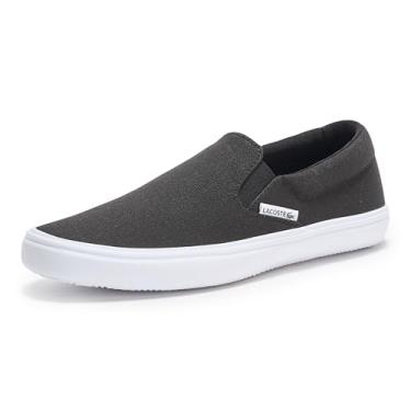 Imagem de Lacoste Tênis feminino sem cadarço, Preto/branco, 37