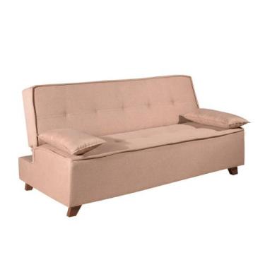 Imagem de Sofá Cama 2 Lugares 1,85m Zoe Bom Pastor, Linho Bege