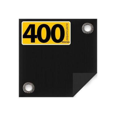 Imagem de Lona CK400 Preta X Preta 6x4 M PVC Cobertura Estática - Cikala