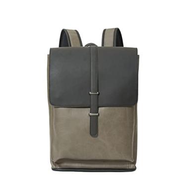 Imagem de Mochila vintage para homens de viagem ao ar livre Mochila de grande capacidade para estudantes Bolsa escolar para computador Mochilas(Green)