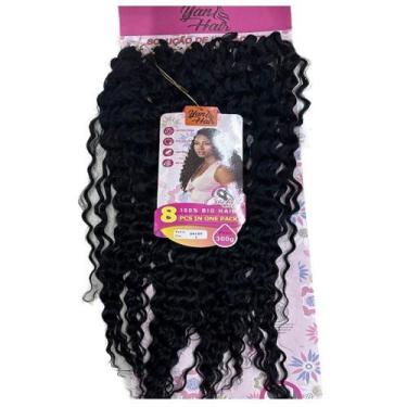 Imagem de Cabelo Bio Vegetal Sofisticado Daisy 75cm Ondulado 8pcs 300gr - GM Hai