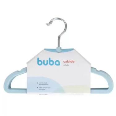 Imagem de Cabide De Veludo Anti Deslizante Infantil 5 Peças - Buba, Azul