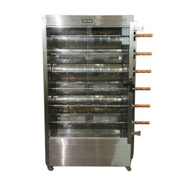 Imagem de Forno Assador de Frangos a Gás Rotativo Infravermelho 6 Espetos FRG6 - Croydon