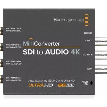 Imagem de Micro Conversor Blackmagic Design Sdi Audio 4K CONVMCSAUD4K, cinza