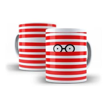 Imagem de Caneca Porcelana Divertidas Onde Está Wally Nerd Geek - Villa Caneca
