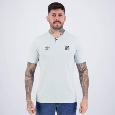 Imagem de Umbro Polo Masculina Santos Viagem 2024,Cinza,P