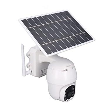 Imagem de Câmera de segurança externa com energia solar, 3MP 1080P HD, detecção de movimento PIR de 360°, à prova d'água (#1)
