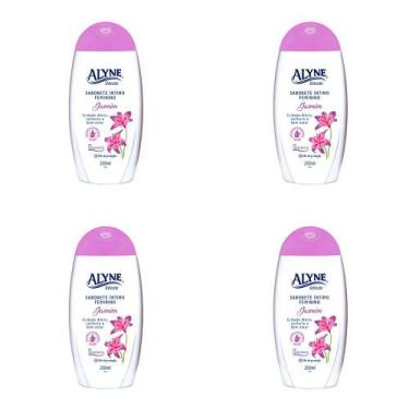 Imagem de Kit 4 Und Sabonete Líquido Íntimo Alyne Jasmim 200ml