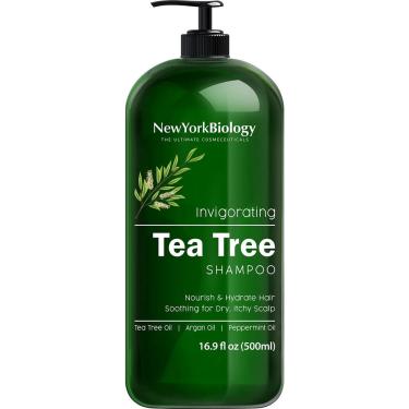 Imagem de Shampoo New York Biology Tea Tree 500 ml para alívio da caspa