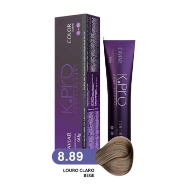 Imagem de Tintura Profissional k.pro Caviar Color 8.89 Loiro Claro Bege 60g