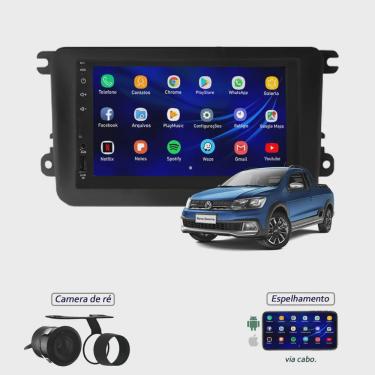 Imagem de Central Multimídia Mp8 Saveiro G7 Moldura + Câmera de Ré