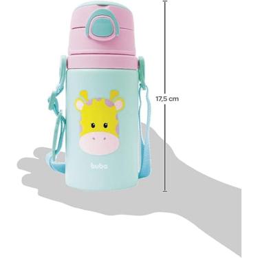 Imagem de Garrafinha de Alumínio Animal Fun Girafa 400ml Buba