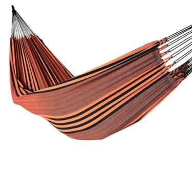 Imagem de Rede De Dormir Descanso Casal Jeans Lisa Gigante 4 m(TELHA LISTRADA)