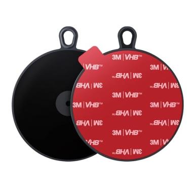 Imagem de pop-tech Disco de montagem de ventosa de painel de 95 mm: almofada adesiva de painel de montagem de carro para suporte de telefone - adesivo adesivo adesivo de disco de substituição 3M para base de